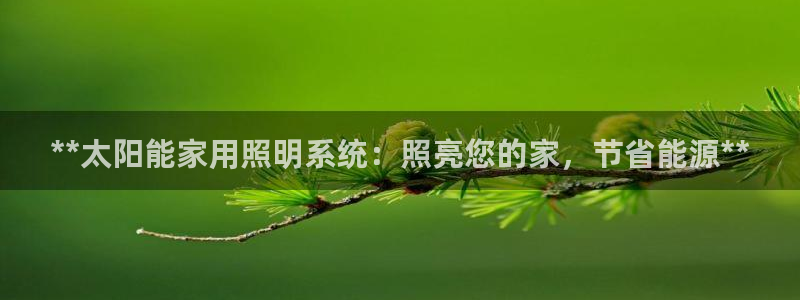 **太阳能家用照明系统：照亮您的家，节省能源**