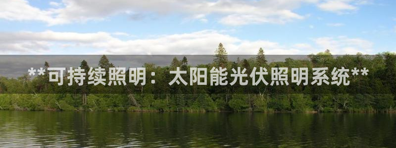 **可持续照明：太阳能光伏照明系统**