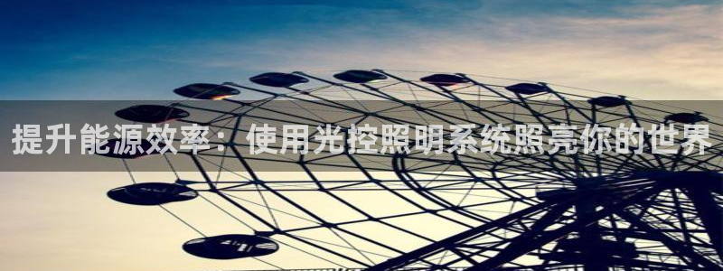 提升能源效率：使用光控照明系统照亮你的世界