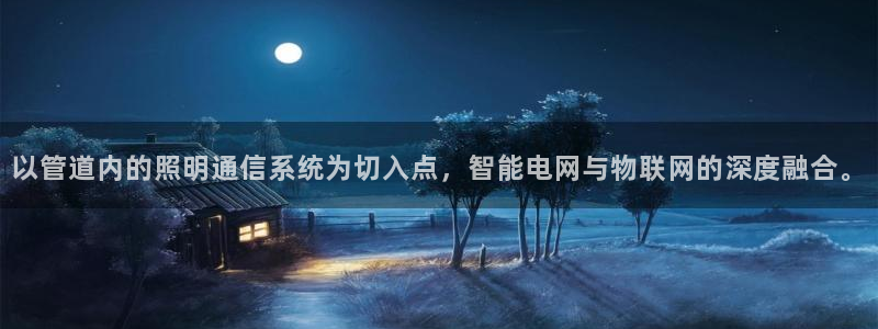 以管道内的照明通信系统为切入点，智能电网